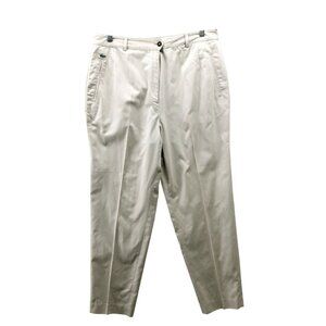 Vintage Lacoste Chino Pants Mens 32x27 Beige Tapered‎ Leg Performance Golf